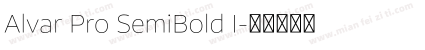 Alvar Pro SemiBold I字体转换